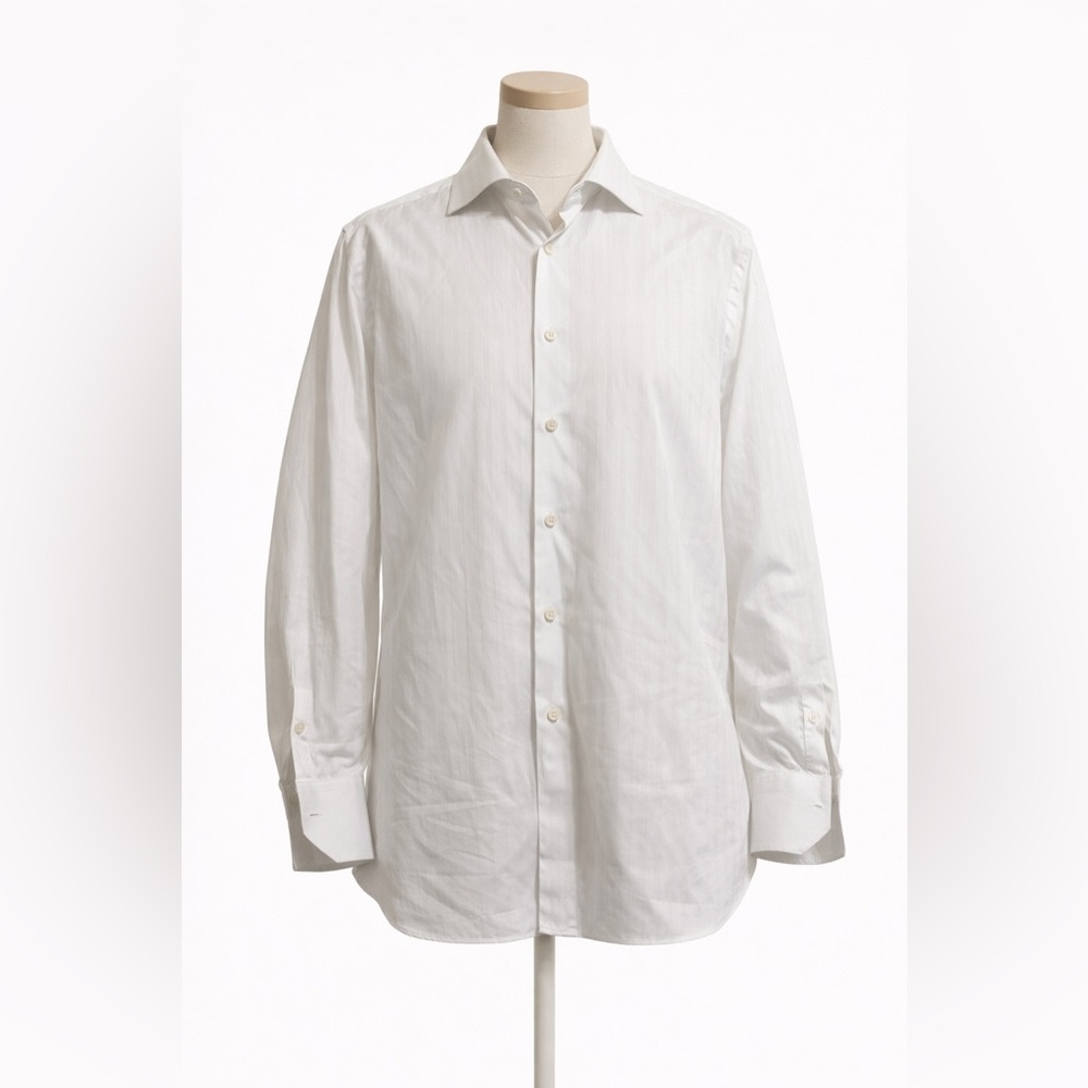Ermenegildo Zegna Men's White Dress Shirt Size 41/16